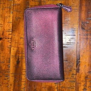 Purple Coach Wallet